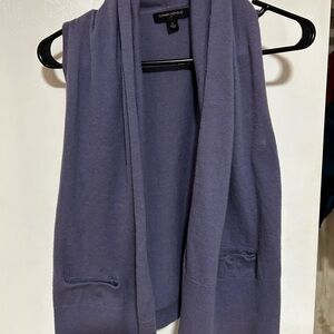 Banana Republic  Blue Sleeveless Cardigan